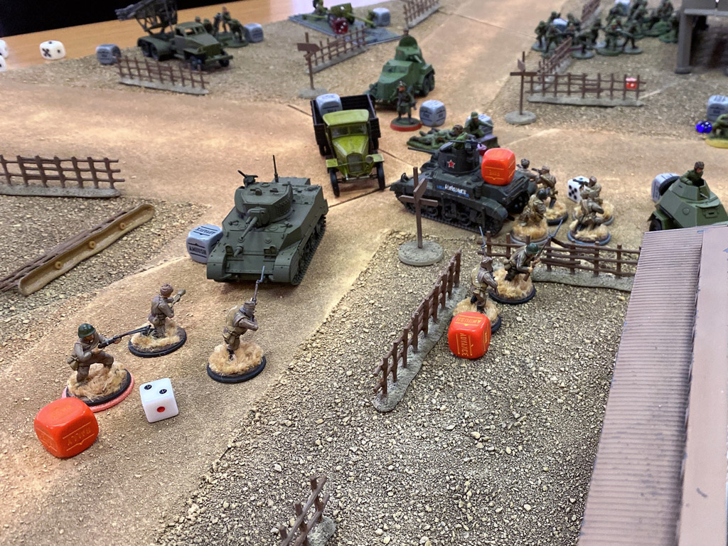 ミニチュアゲーム ボルトアクションのゲーム風景